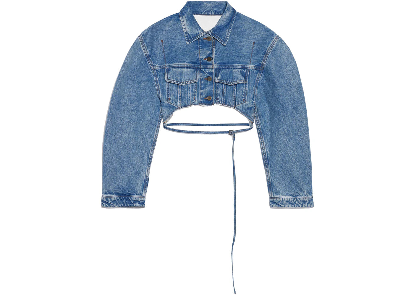 Jacquemus Le Haut De Nimes Corto Jacket Light Blue/Tabac