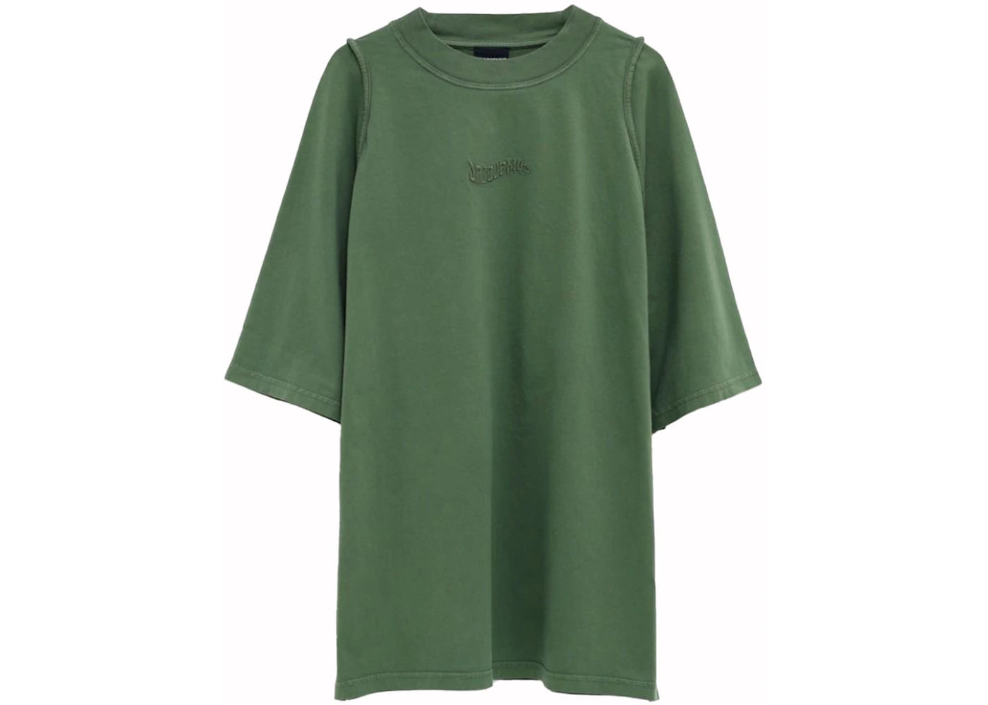 Jacquemus Le T-Shirt Camargue 590 Dark Green