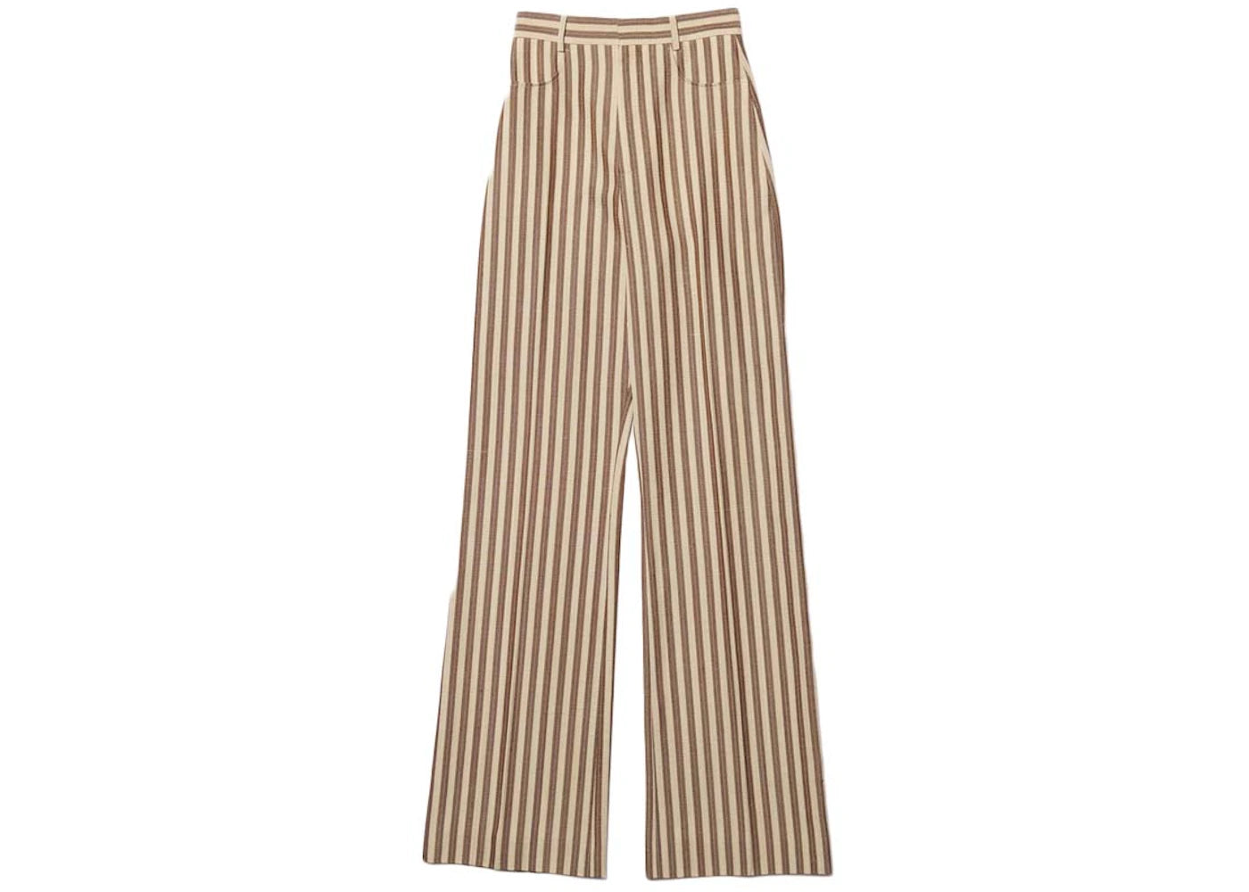 Jacquemus Le Pantalon Sauge Pants Beige Brown Stripes