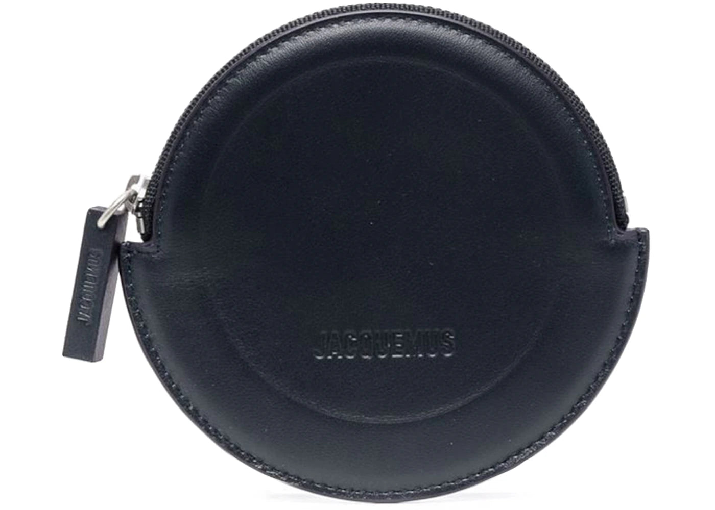 Jacquemus Le Rond Zip Up Purse Navy Blue