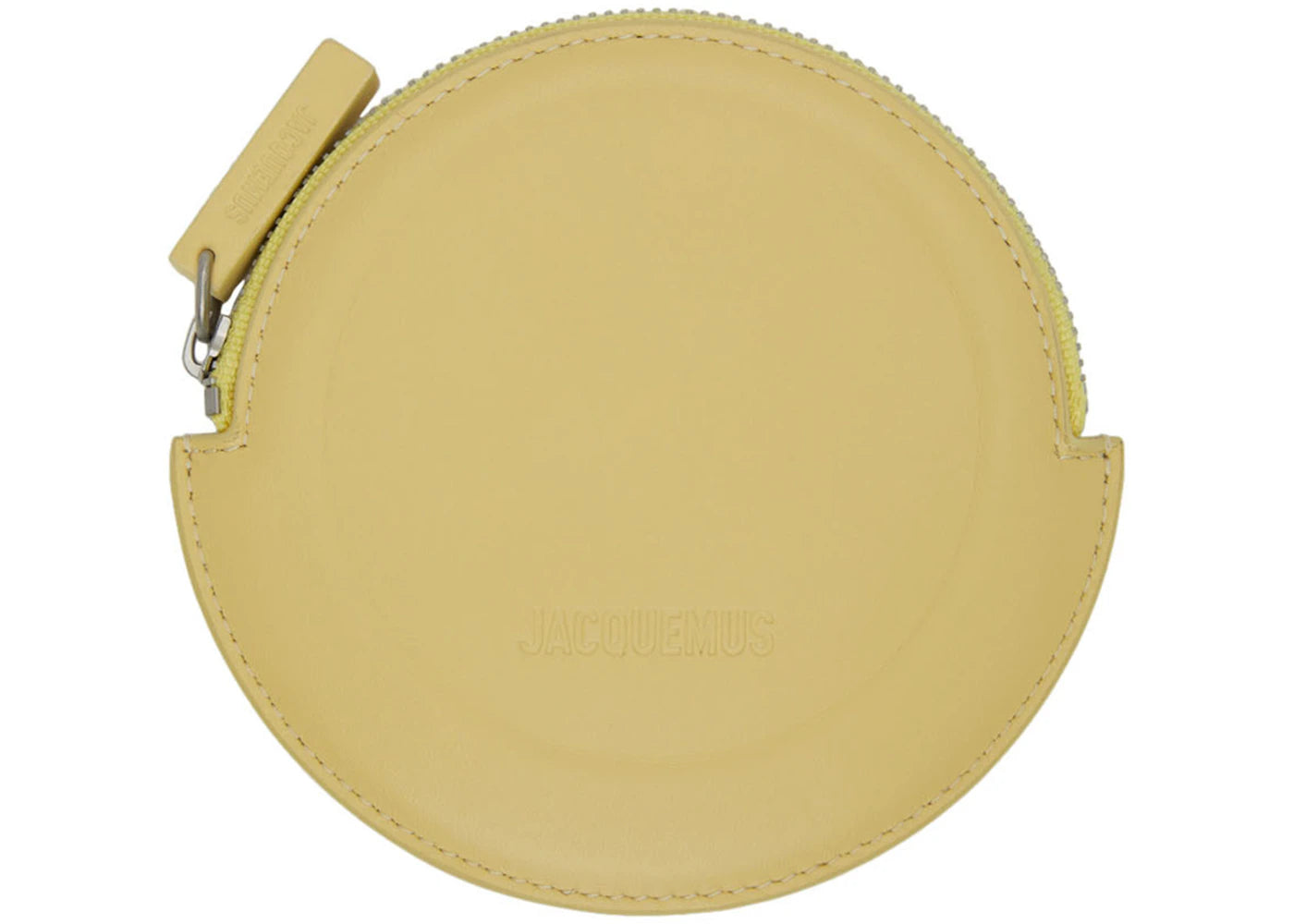 Jacquemus Le Rond Zip Up Purse Yellow