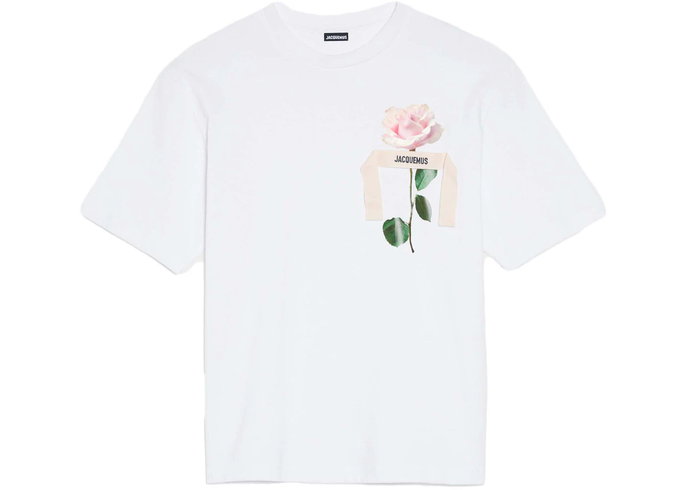 Jacquemus Le Rose T-shirt Rose White