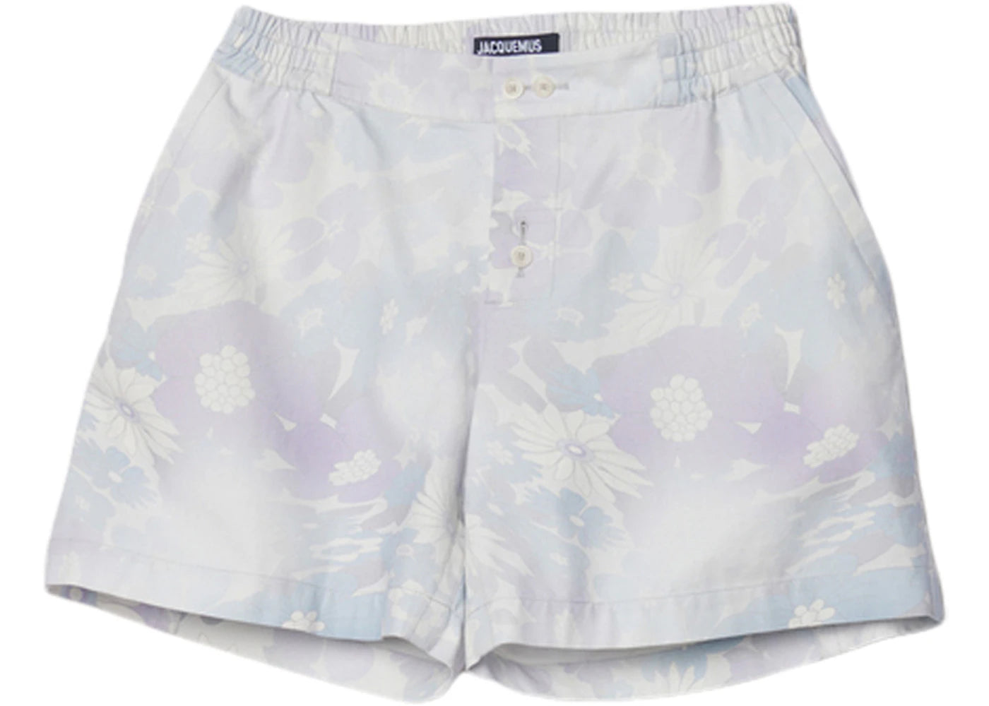 Jacquemus Le Short Calecon Elasticated Shorts Print Faded Flowers