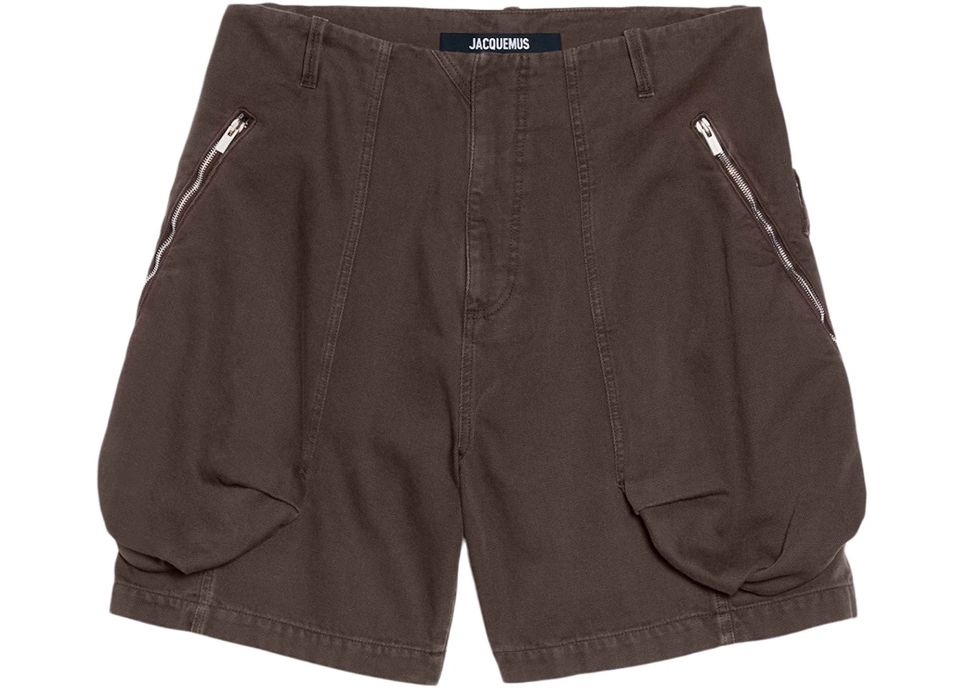 Jacquemus Le Short Cargo Croissant Dark Brown