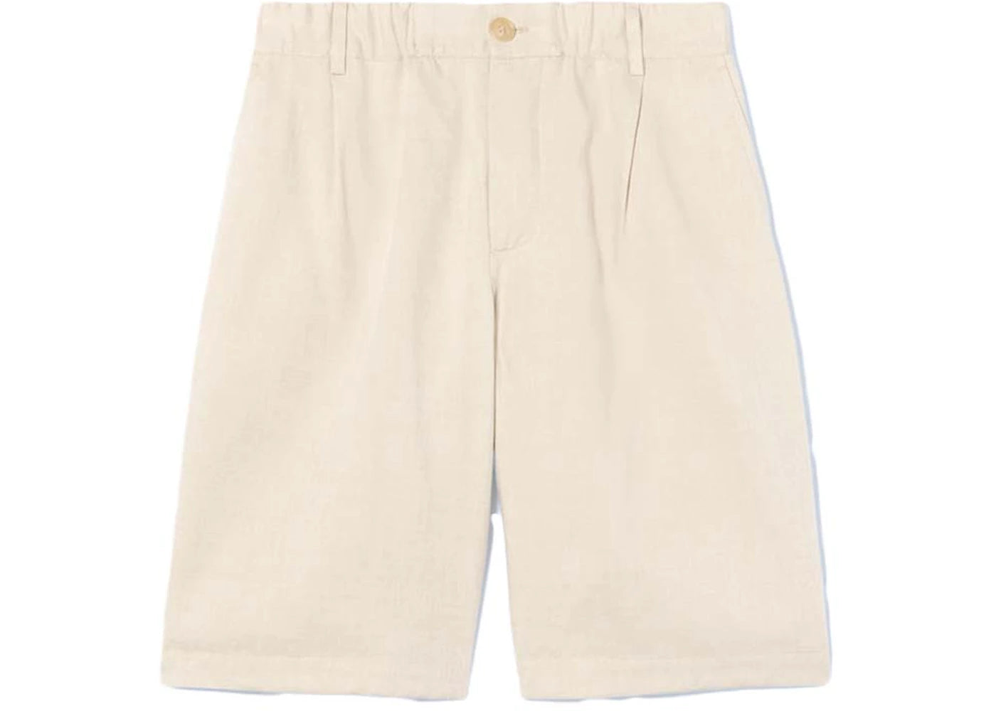 Jacquemus Le Short Gelati Pleated Shorts Beige