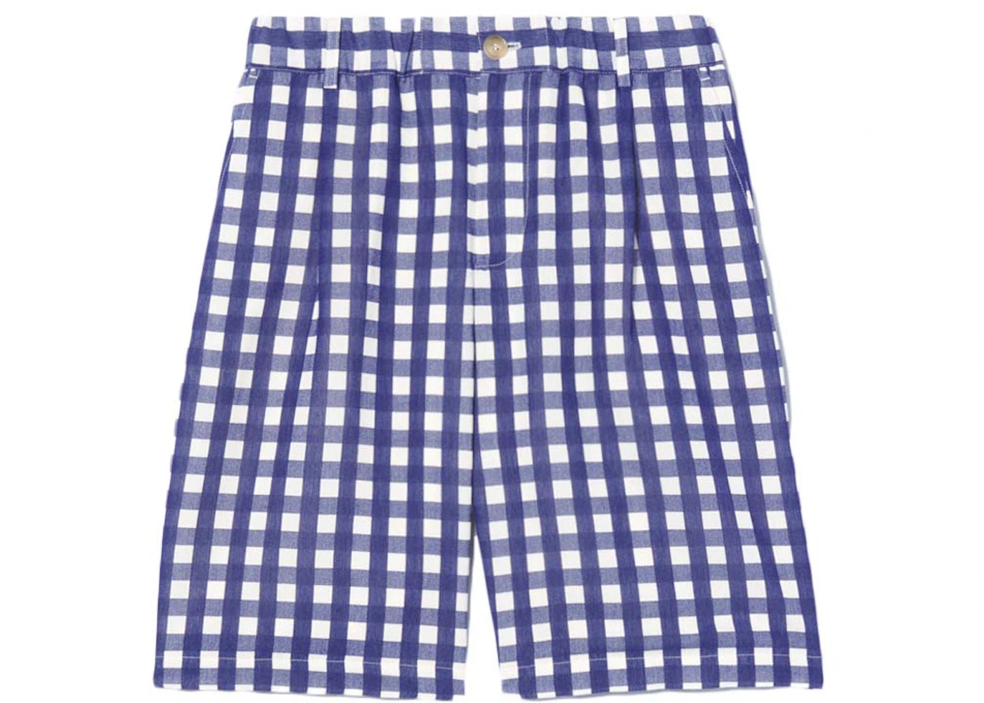 Jacquemus Le Short Gelati Pleated Shorts Navy Checks