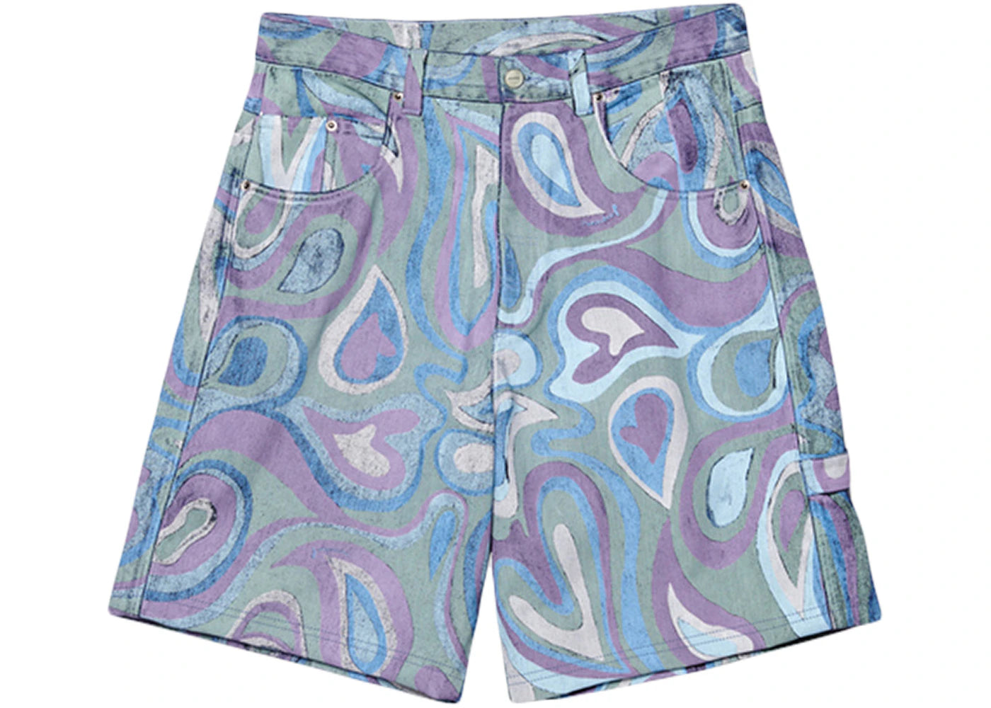 Jacquemus Le Short Panni Wide Shorts Print Faded Paisley