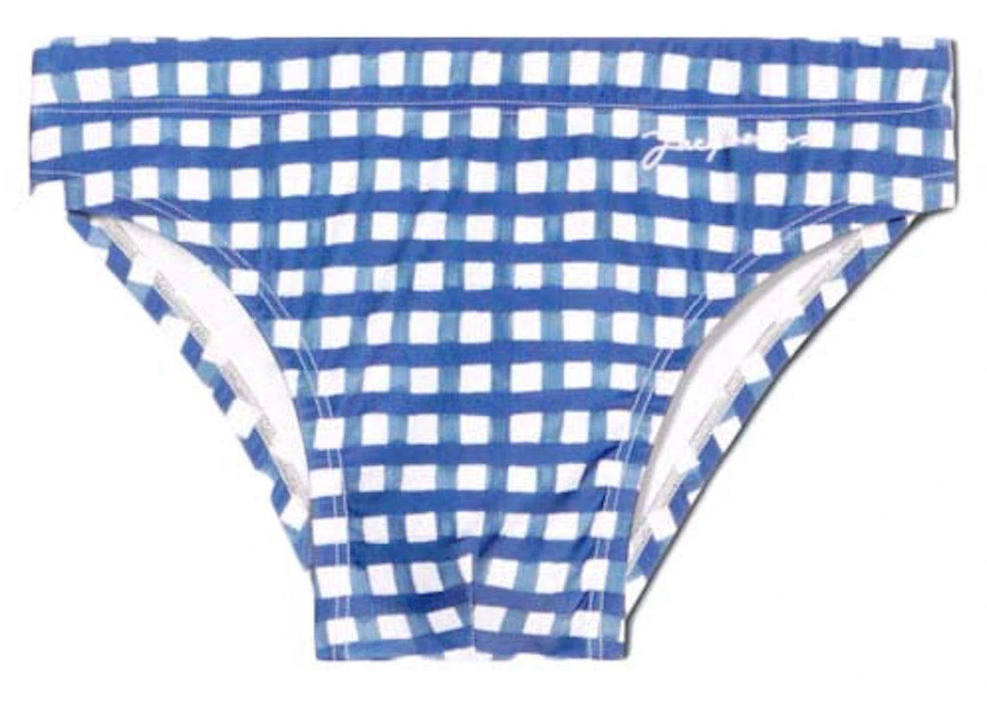 Jacquemus Le Slip de Bain Checked Swimsuit Navy Checks