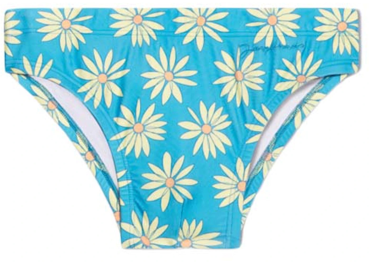 Jacquemus Le Slip de Bain Daisy Swimsuit Print Green/Blue Flowers