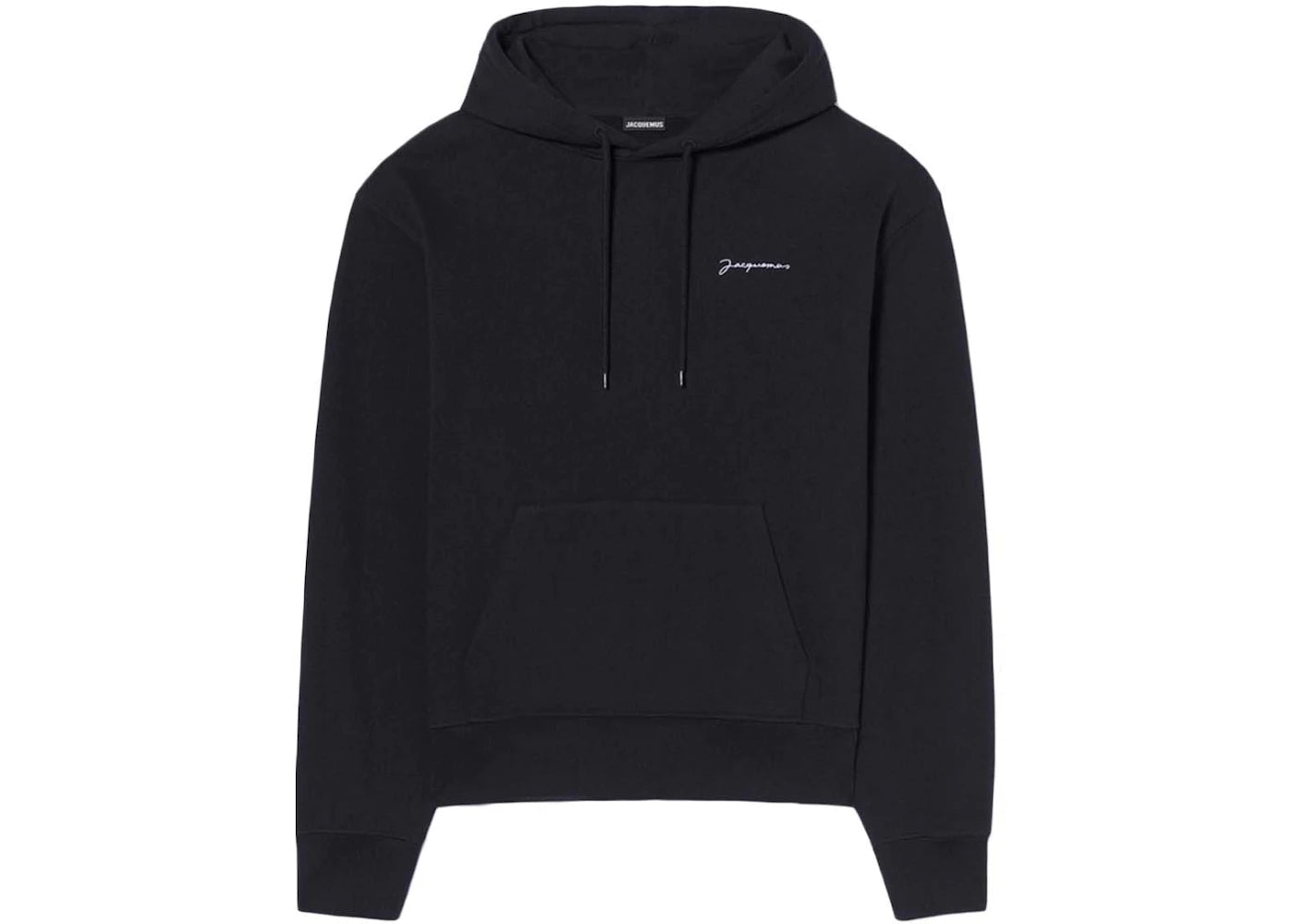 Jacquemus Le Sweatshirt Brode Embroidered Logo Hoodie Black