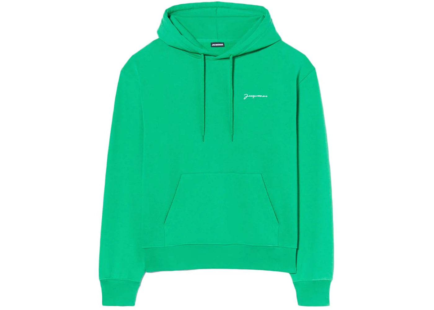 Jacquemus Le Sweatshirt Brode Embroidered Logo Hoodie Green