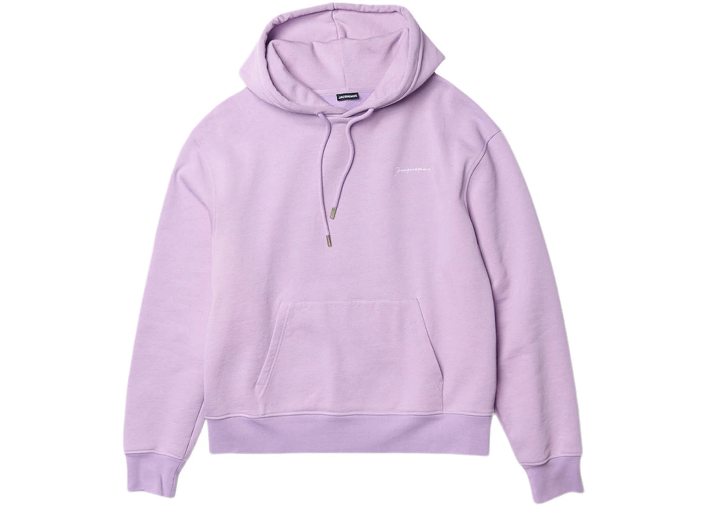 Jacquemus Le Sweatshirt Brode Embroidered Logo Regular Fit Hoodie Purple