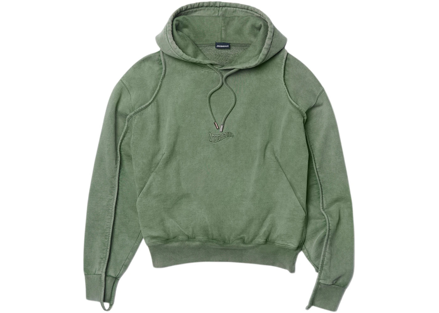 Jacquemus Le Sweatshirt Camargue Clay Logo Hoodie Dark Green