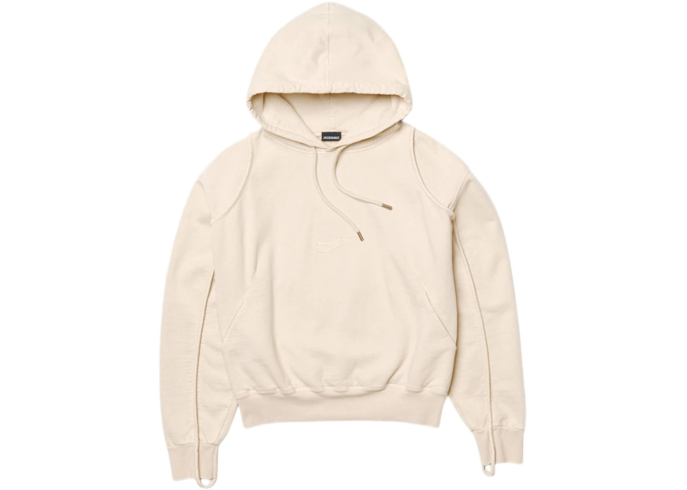 Jacquemus Le Sweatshirt Camargue Clay Logo Hoodie Light Beige