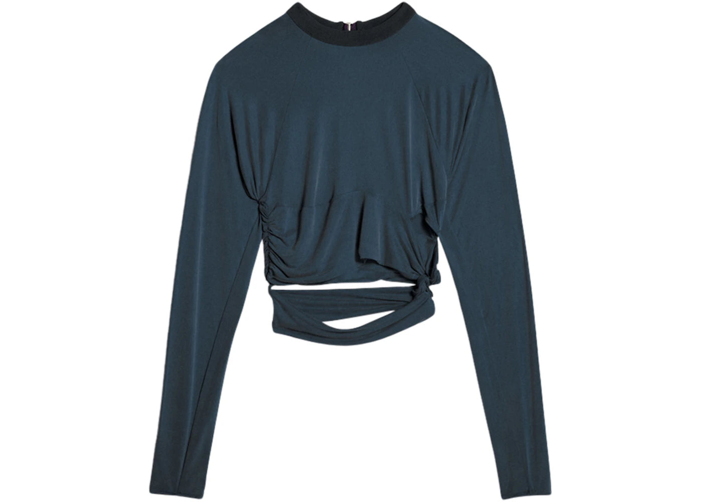 Jacquemus Le T-Shirt Espelho Knotted Cut-Out T-shirt Navy