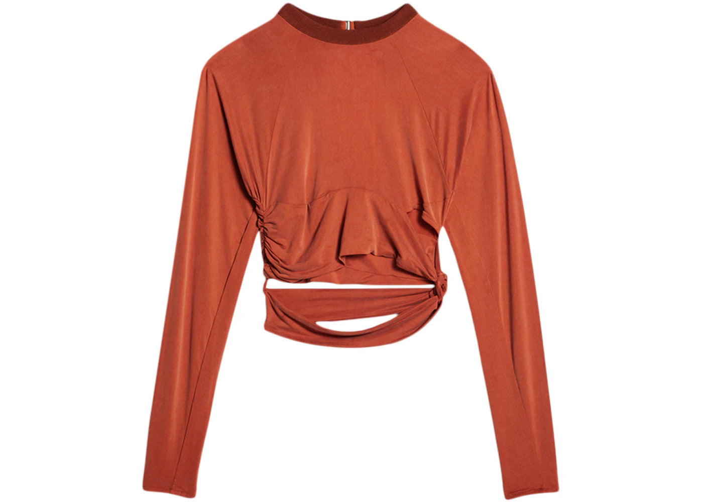 Jacquemus Le T-Shirt Espelho Knotted Cut-Out T-shirt Red