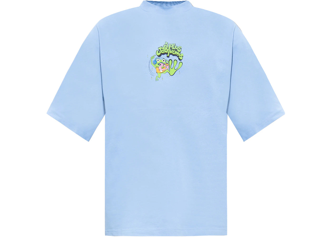 Jacquemus Le T-Shirt Grenouille Frog Print T-Shirt Light Blue