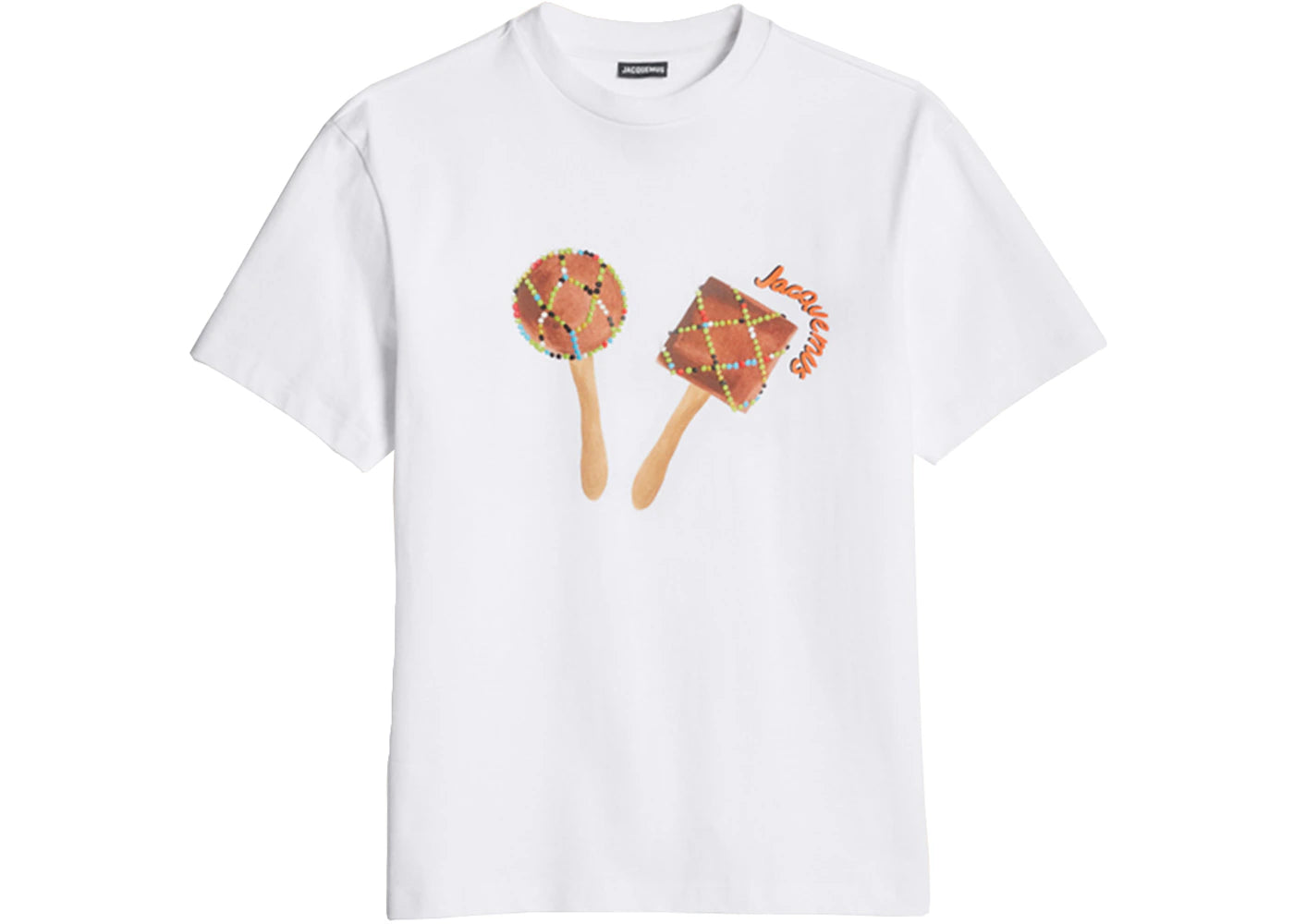 Jacquemus Le T-Shirt Maraca Sun Mirror T-shirt Print Maracas White