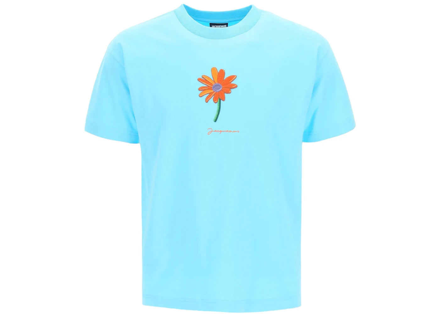 Jacquemus Le T-Shirt Pistoun Patch Marguerite T-Shirt Turquoise