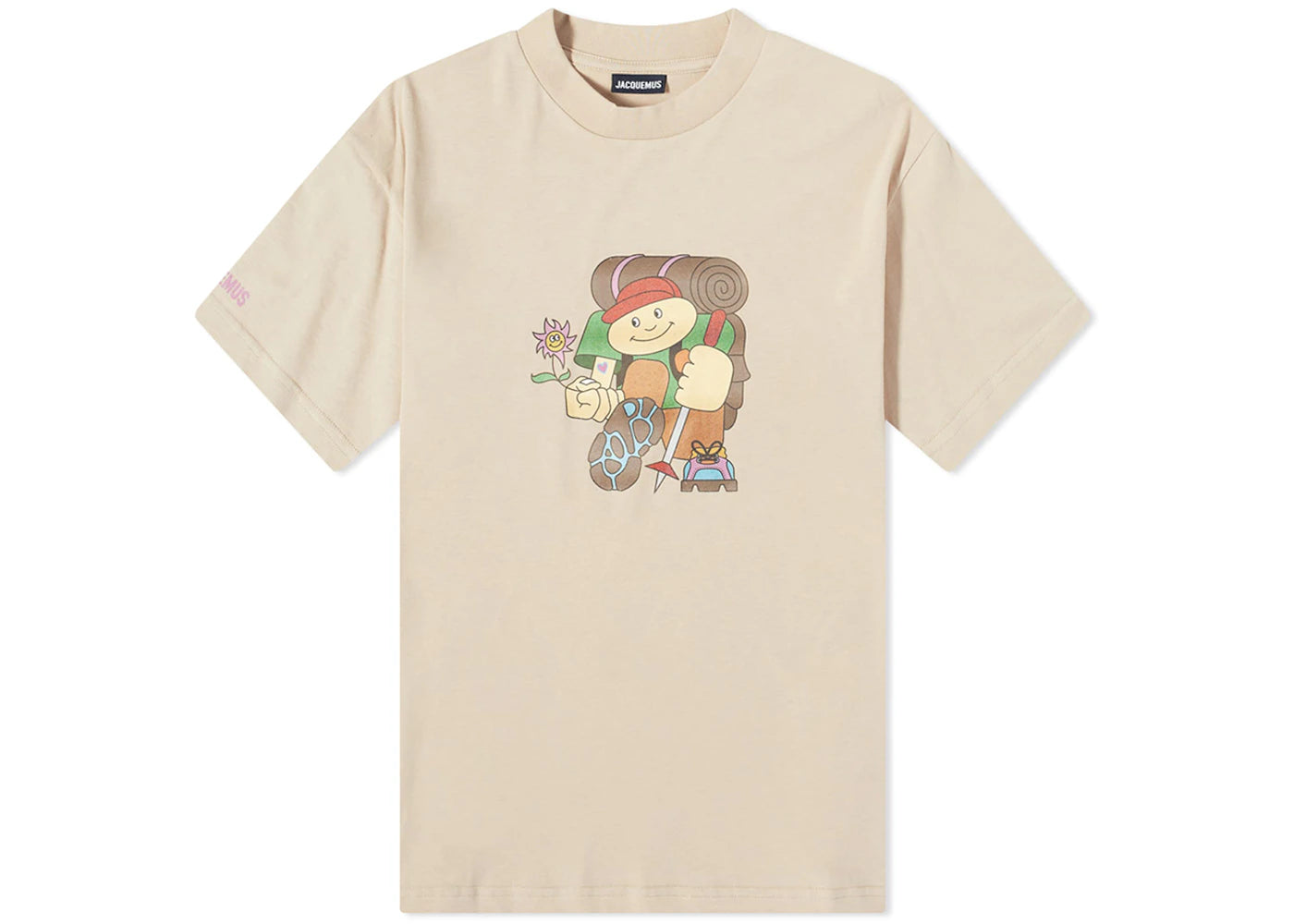 Jacquemus Le T-Shirt Trek T-Shirt Beige/Brown