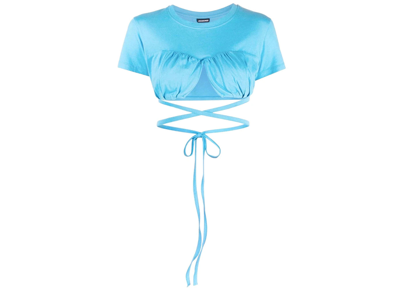 Jacquemus Le T-shirt Baci Top Turquoise