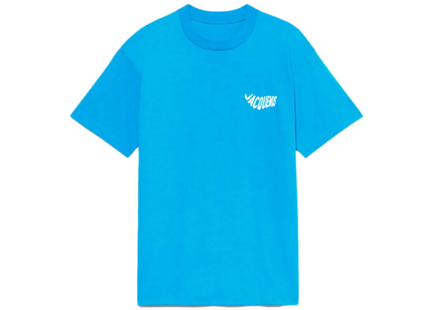 Jacquemus Le T-shirt Vague Print Wave Logo T-shirt Blue