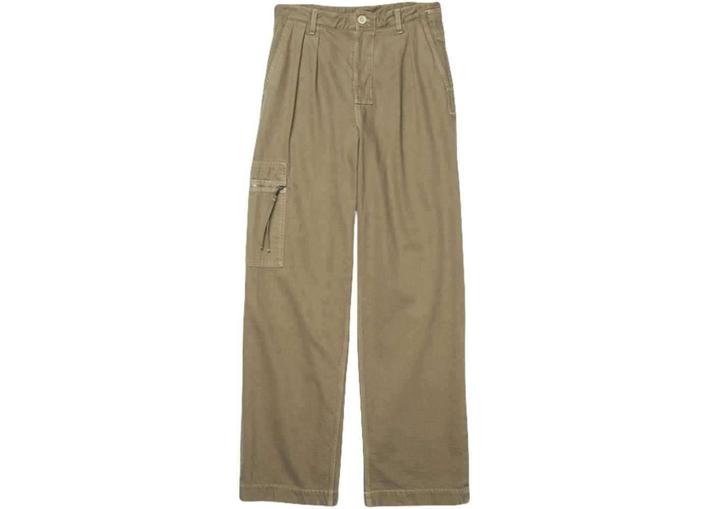 Jacquemus Le de Nimes Bicou Pleated Cargo Jeans Khaki/Beige