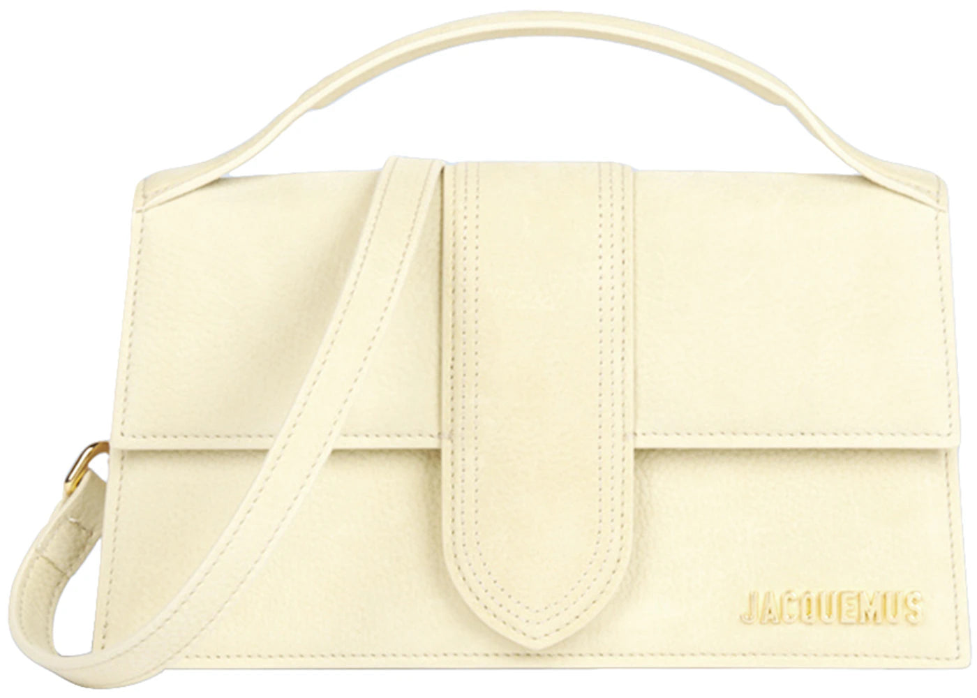 Jacquemus Le grand Bambino Crossbody Strap Handbag Light Yellow