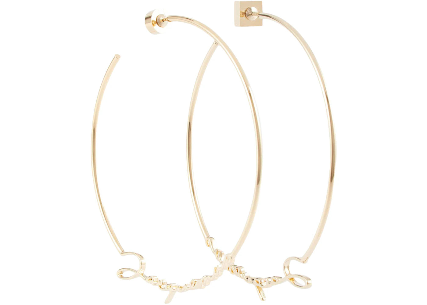 Jacquemus Les Creoles Jacquemus Hoop Earrings Gold