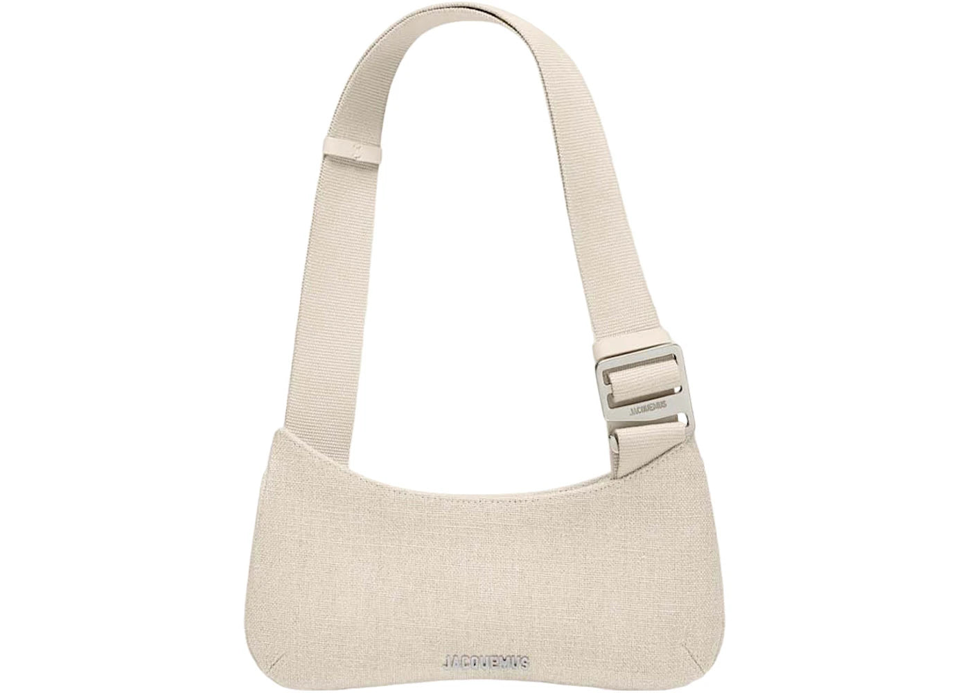 Jacquemus Shoulder Bag Le Bisou Gros Grain Greige