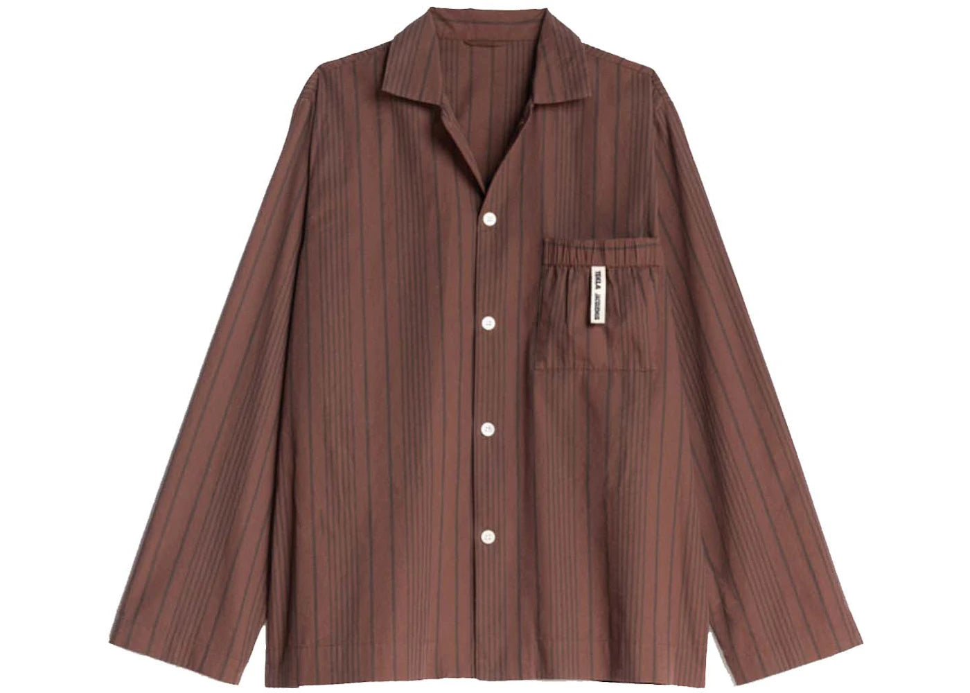 Jacquemus x Tekla La Chemise Brown Stripes