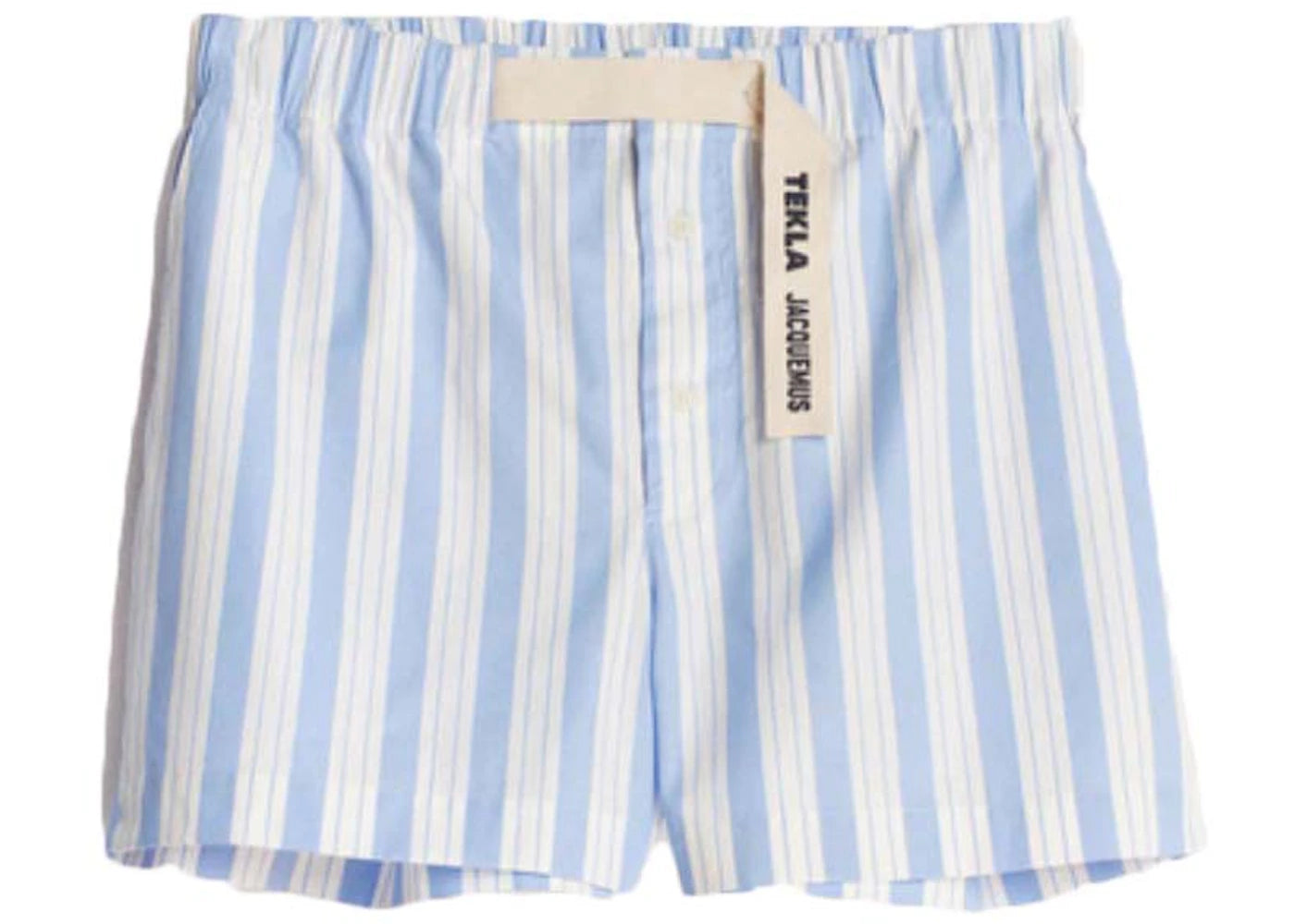 Jacquemus x Tekla Le Short Pyjama Blue White Stripe