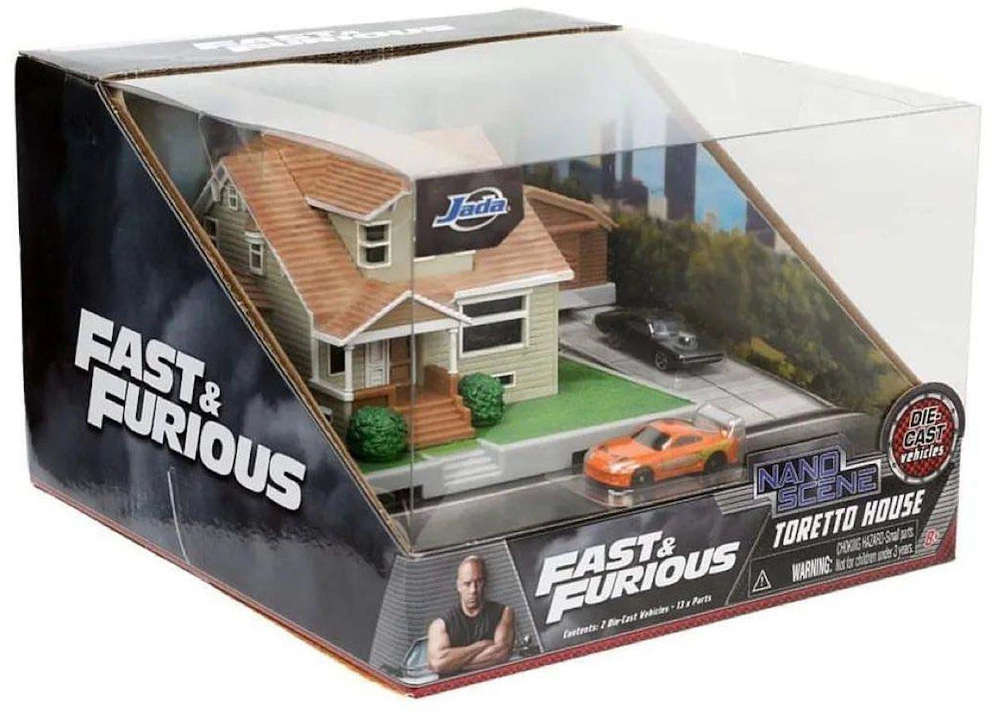 Jada Toys Nano Scene Fast & Furious Toretto House 1/87 Scale Diorama Figure