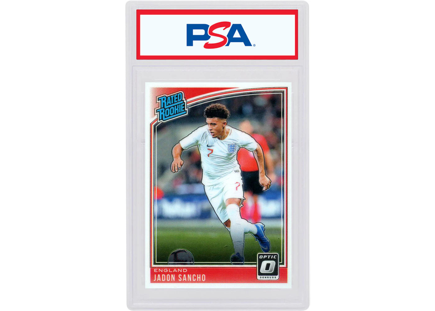 Jadon Sancho 2018 Donruss Soccer Rated Rookie Optic #189 (PSA or BGS Graded)