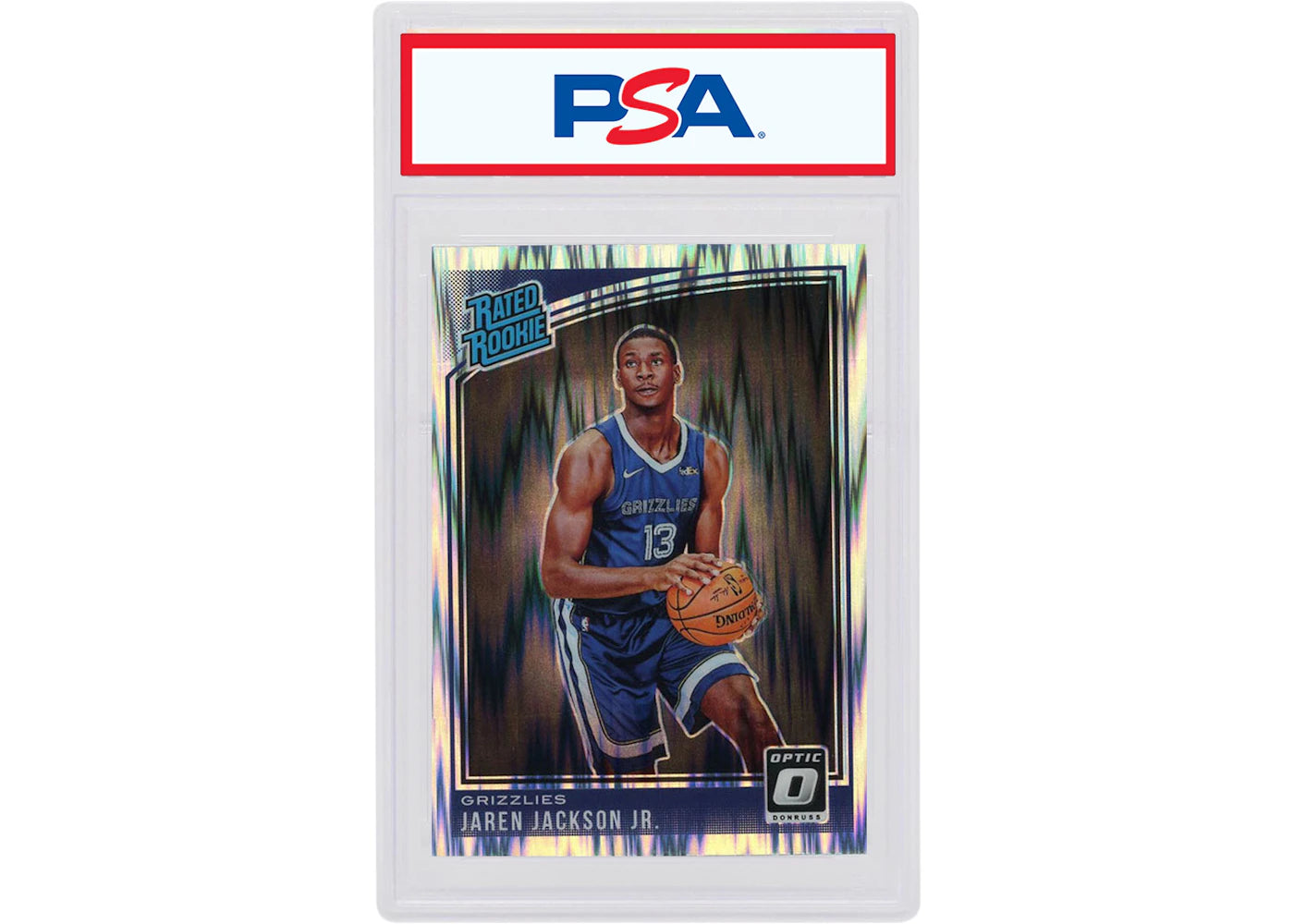 Jaren Jackson 2018 Panini Donruss Optic Rookie Shock #188 (PSA or BGS Graded)