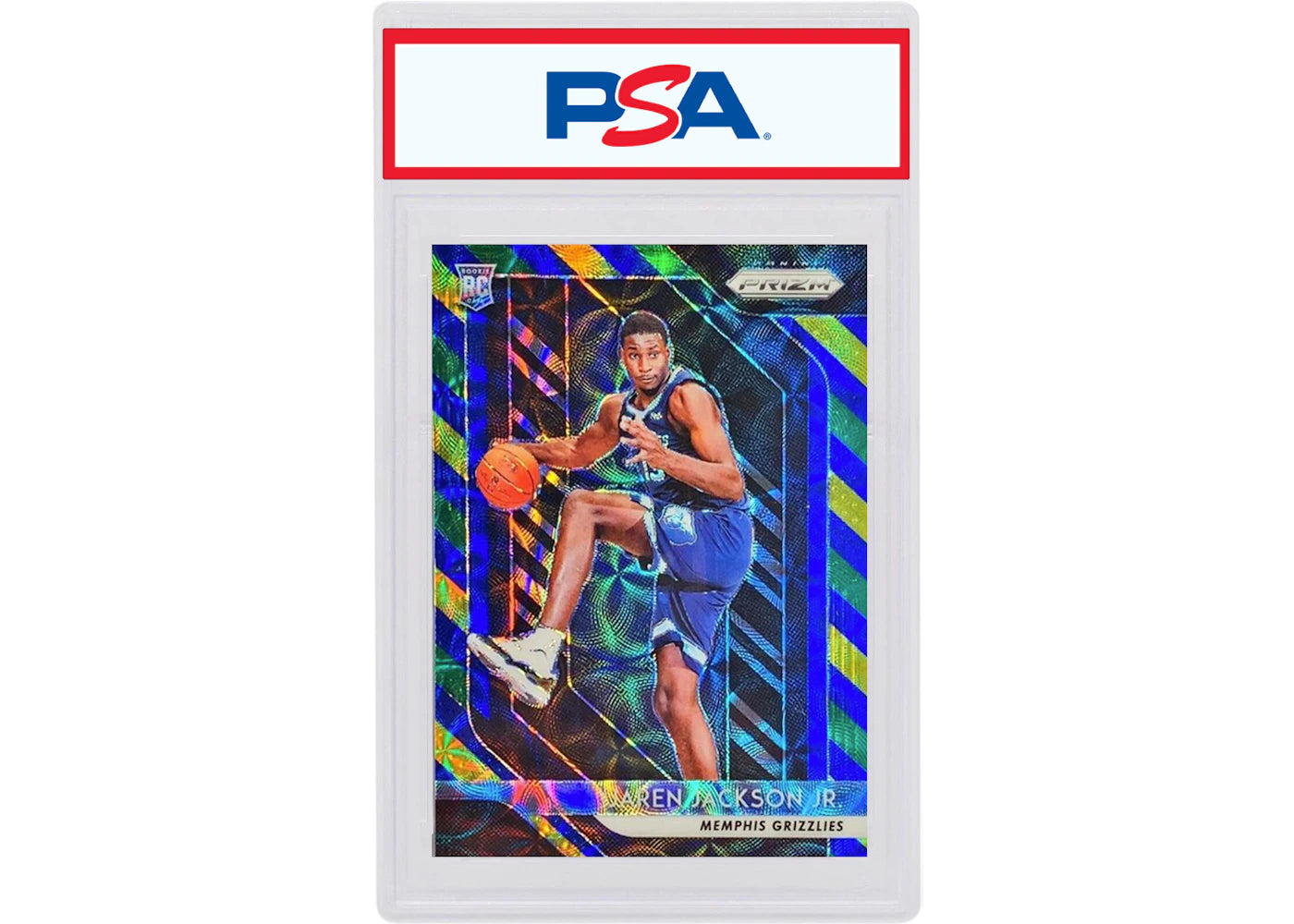 Jaren Jackson Jr. 2018 Panini Prizm Rookie Choice Blue/Yellow/Green #66 (PSA or BGS Graded)