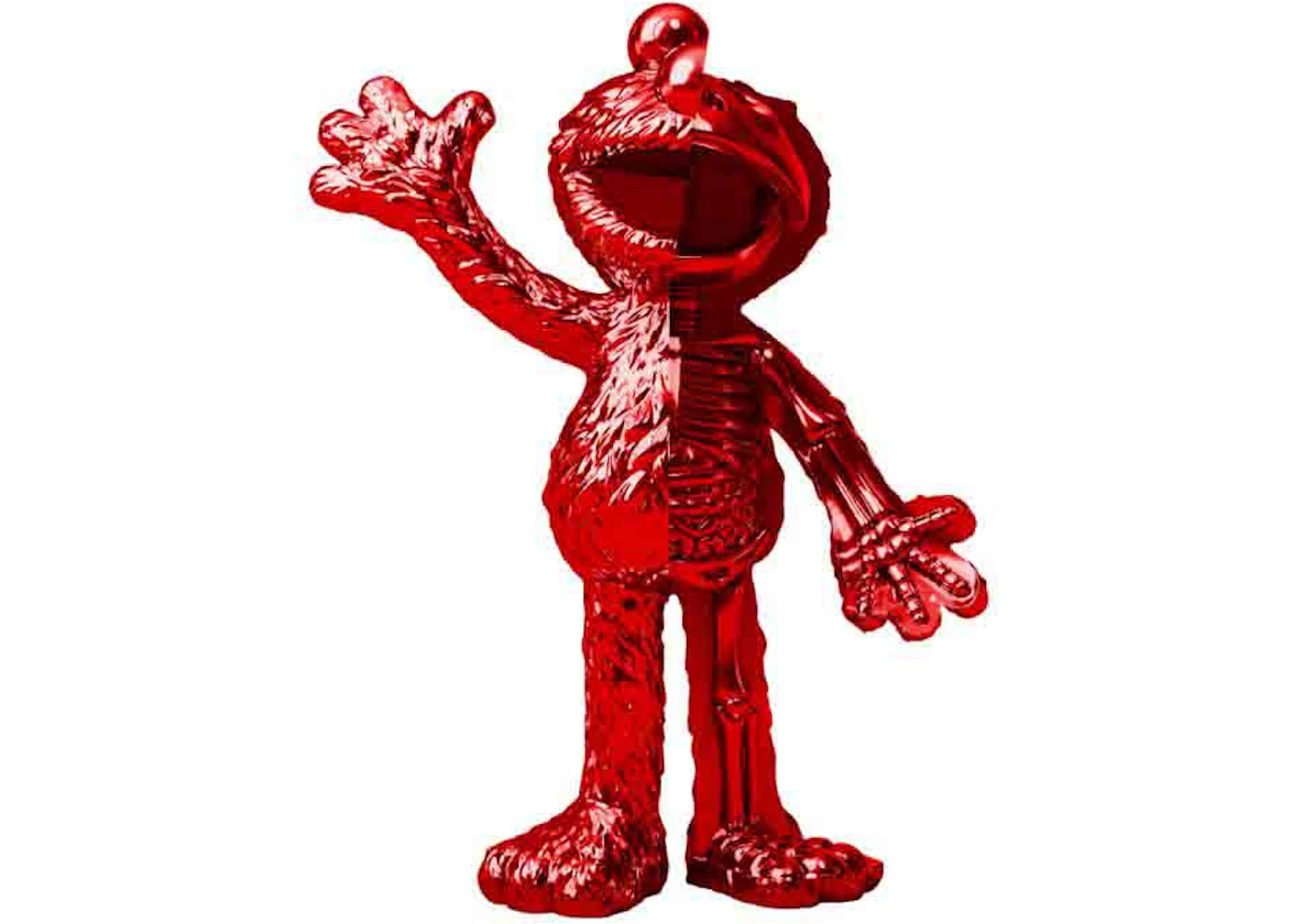 Jason Freeny XXRAY Plus x Mighty Jaxx Elmo (Chrome Red Edition) Figure