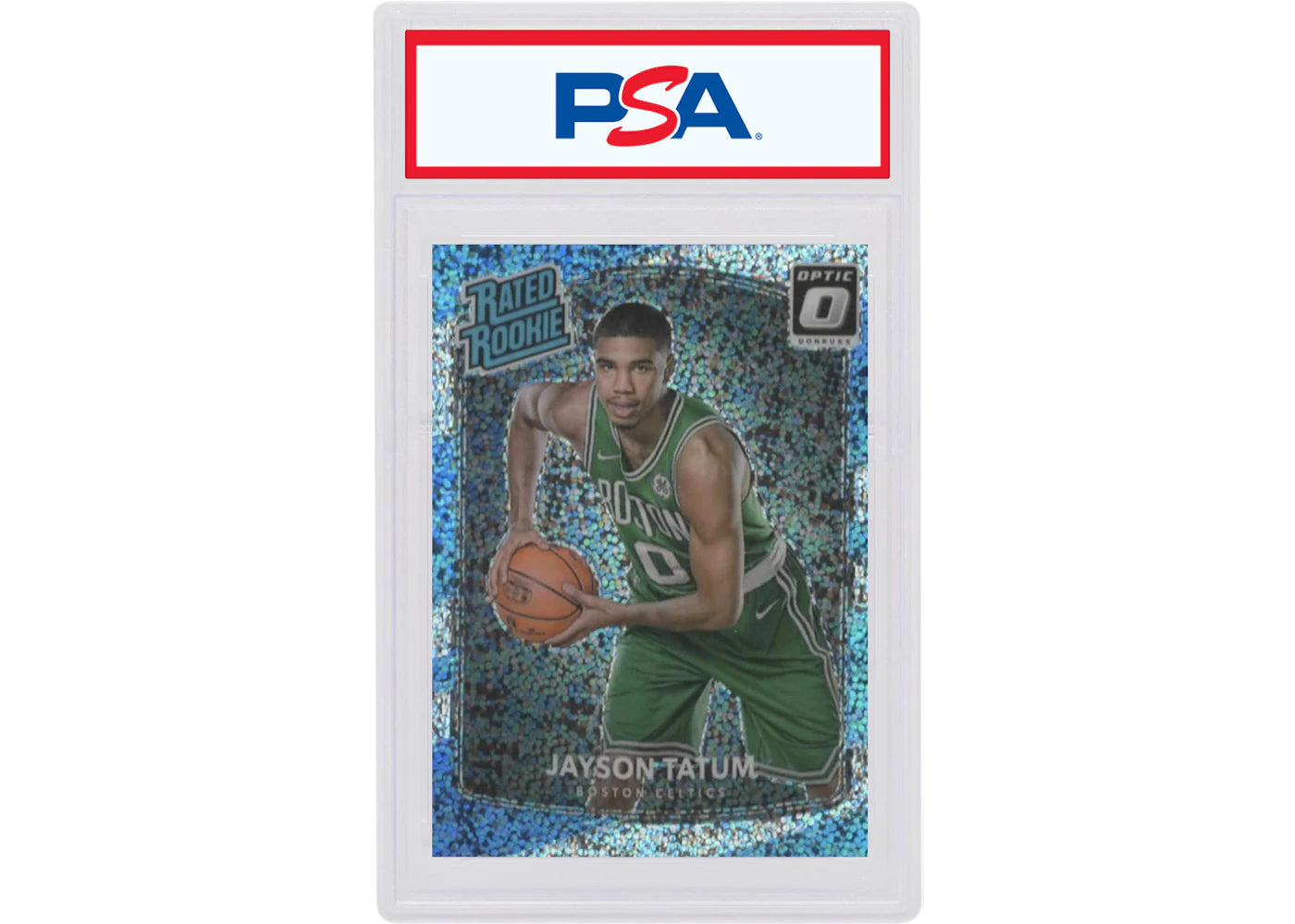 Jayson Tatum 2017 Donruss Optic Rookie White Sparkle #198 (PSA or BGS Graded)
