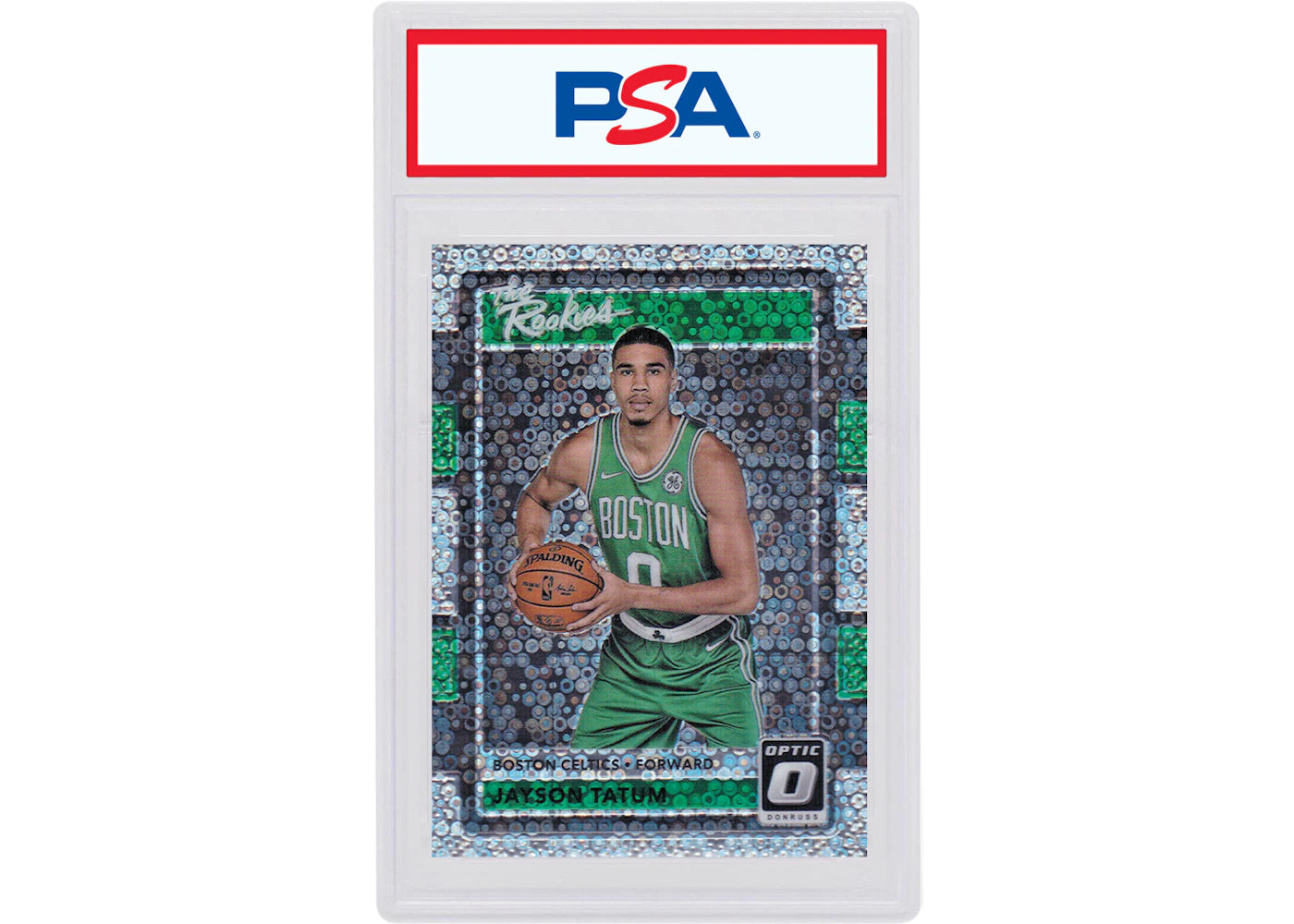 Jayson Tatum 2017 Donruss Optic The Rookies Rookie Fast Break Holo #3 (PSA or BGS Graded)