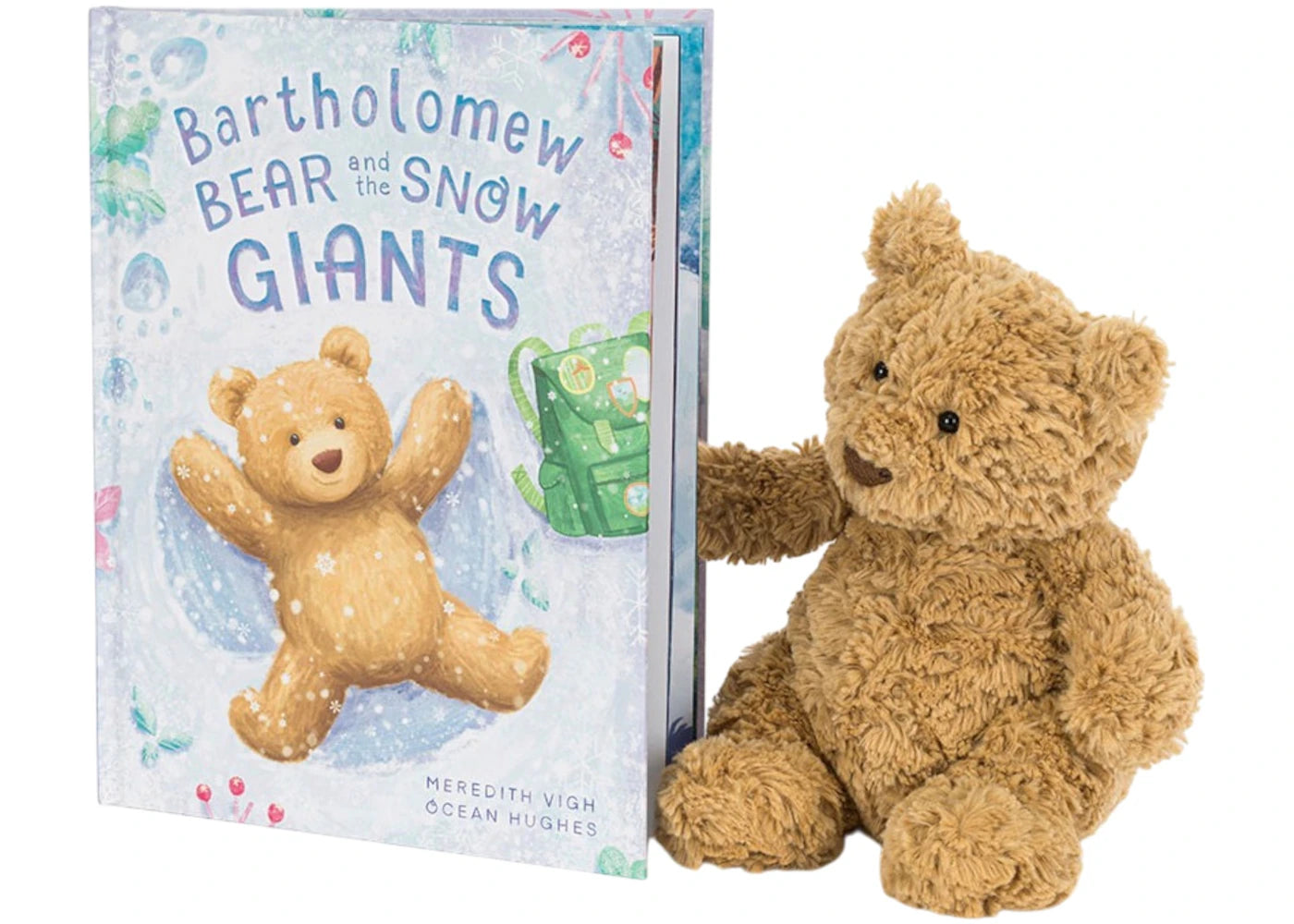 Jellycat Bartholomew Bear And The Snow Giants Book And Bartholomew Bear Medium Plush