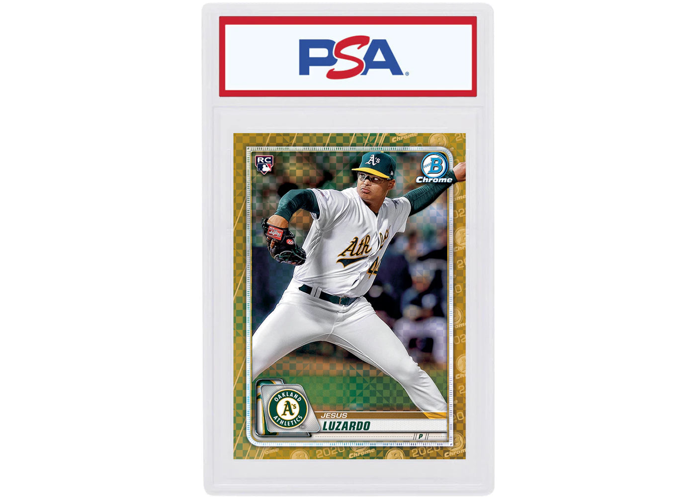 Jesus Luzardo 2020 Bowman Chrome X Rookie Gold X-Fractor /3 #62 (PSA or BGS Graded)