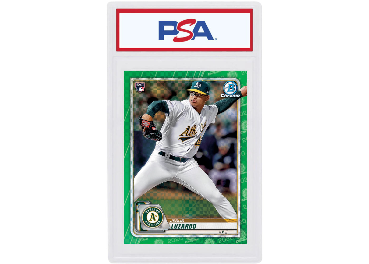 Jesus Luzardo 2020 Bowman Chrome X Rookie Green X-Fractor /31 #62 (PSA or BGS Graded)