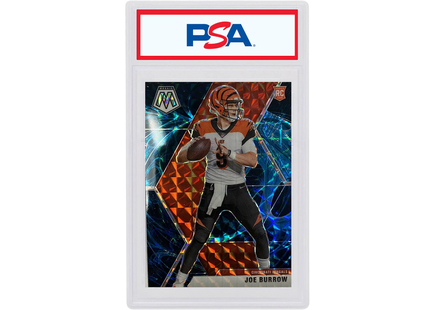 Joe Burrow 2020 Panini Mosaic Rookie Genesis #201 (PSA or BGS Graded)