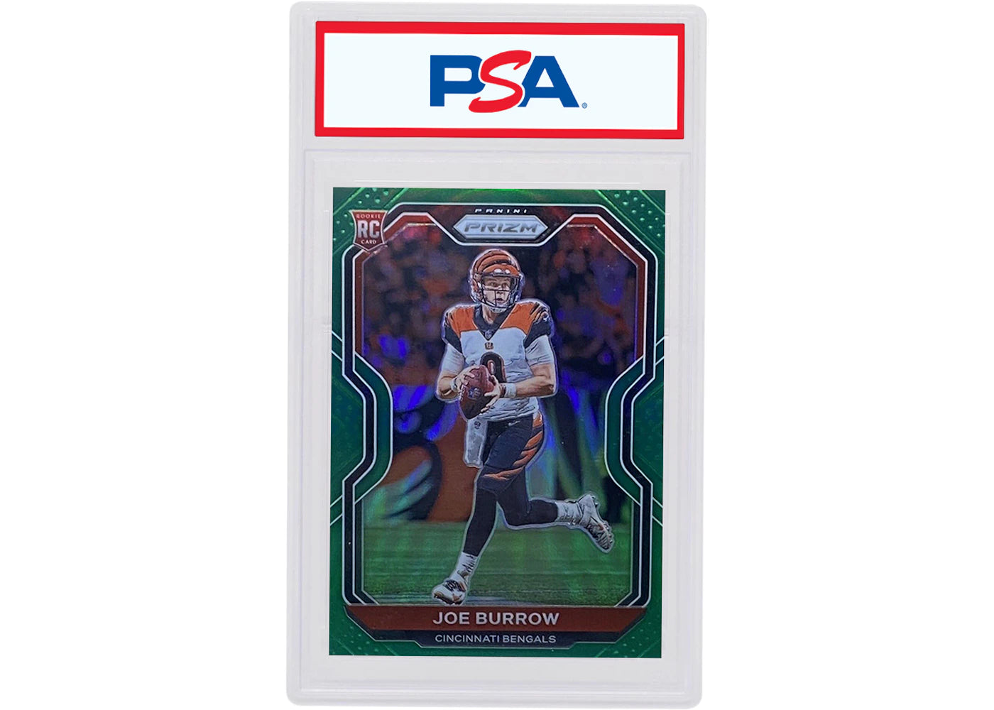 Joe Burrow 2020 Panini Prizm Rookie Green #307 (PSA or BGS Graded)