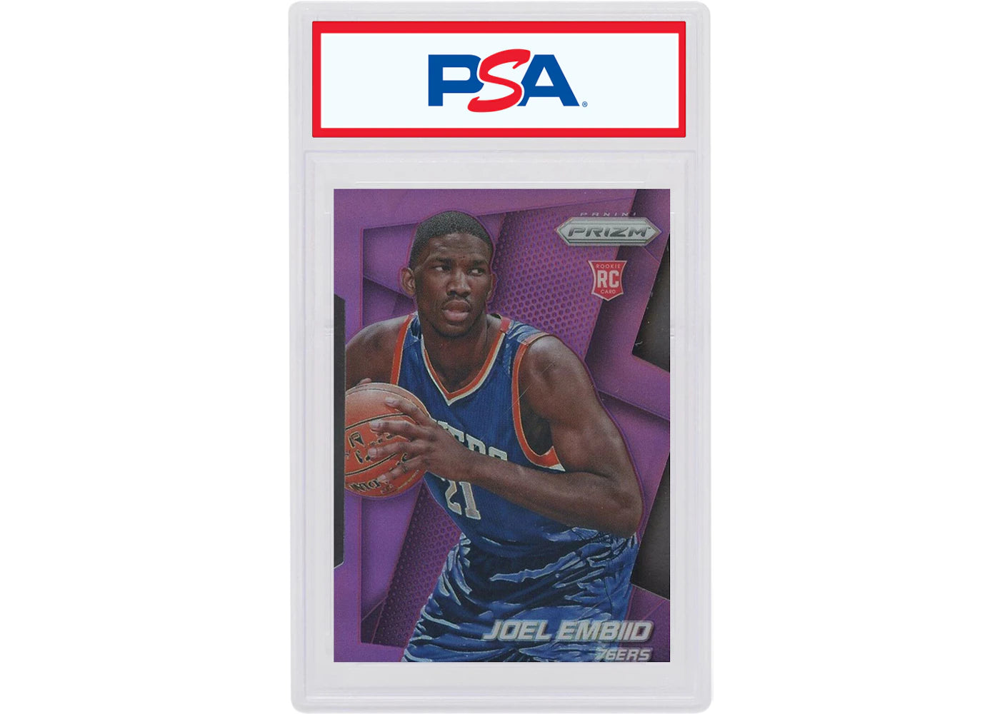 Joel Embiid 2014 Panini Prizm Rookie Purple Die Cut /139 #253 (PSA or BGS Graded)