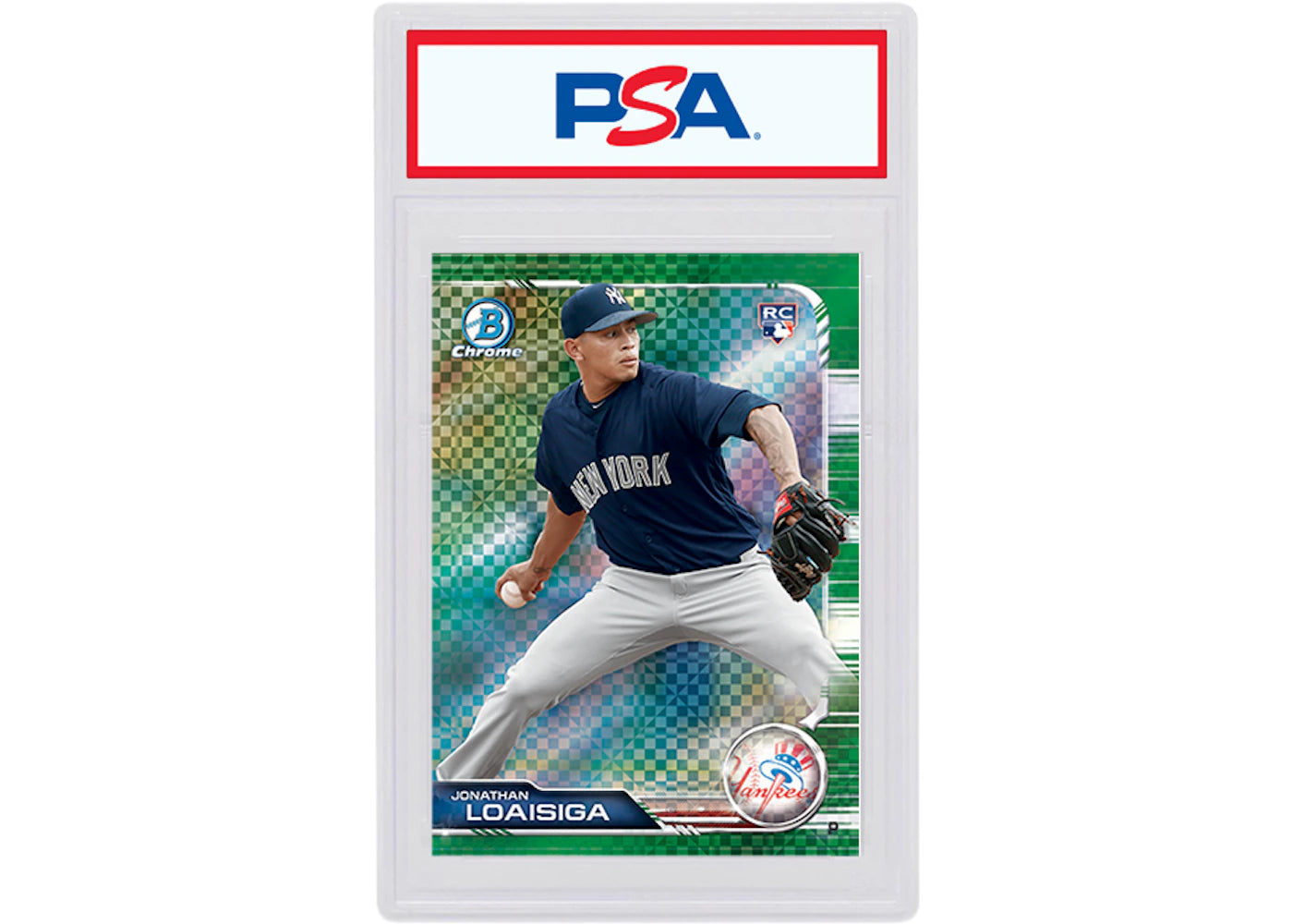 Jonathan Loaisiga 2019 Bowman Chrome X Rookie Green X-Fractor /31 #12 (PSA or BGS Graded)