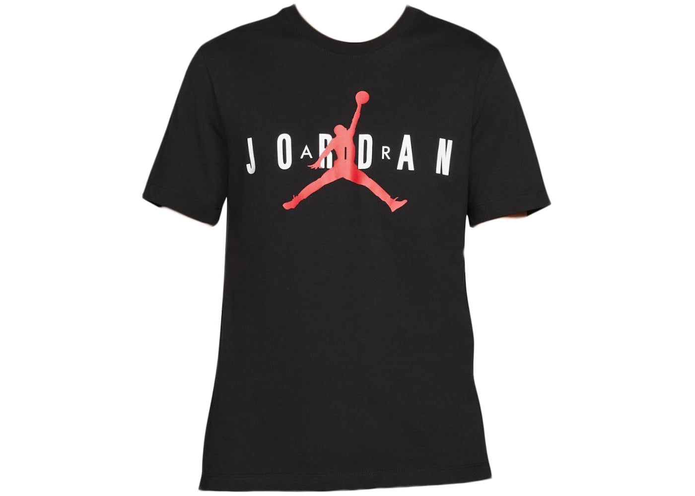 Jordan Air Wordmark T-shirt Black/White/Gym Red