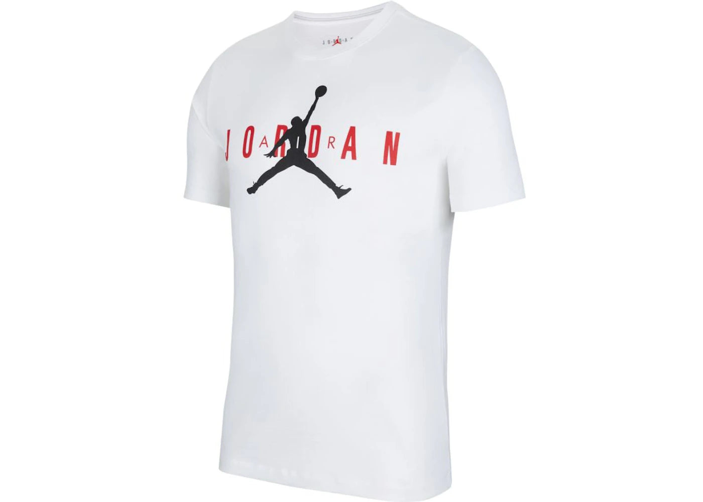 Jordan Air Wordmark T-shirt White/Gym Red/Black