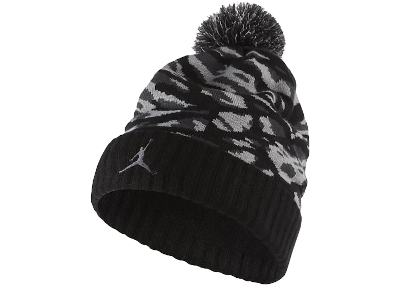 Jordan Camo Pom Beanie Black