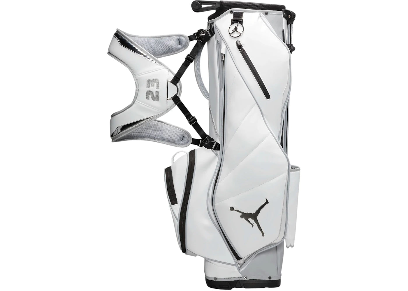 Jordan Fade Away Premium Mirror Six-Way Golf Bag White/Wolf Grey/Metallic Silver